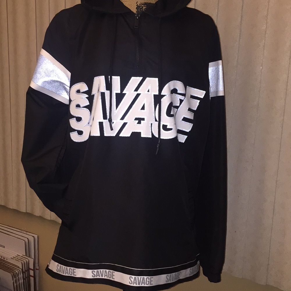 Black savage hoodie